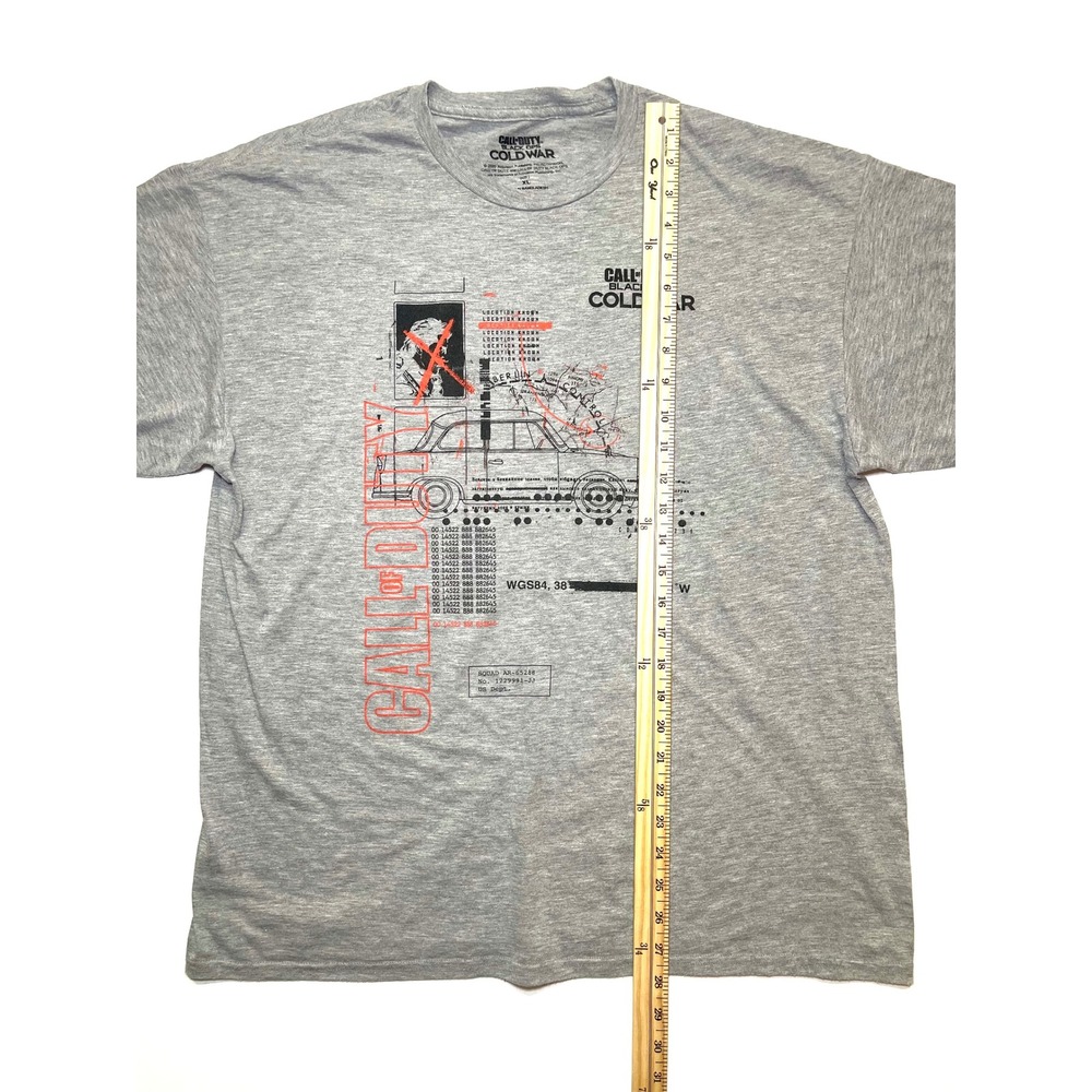 Call of Duty Black Ops Cold War Mens Gray Graphic T-Shirt XL Gamer Collector COD - Picture 5 of 6